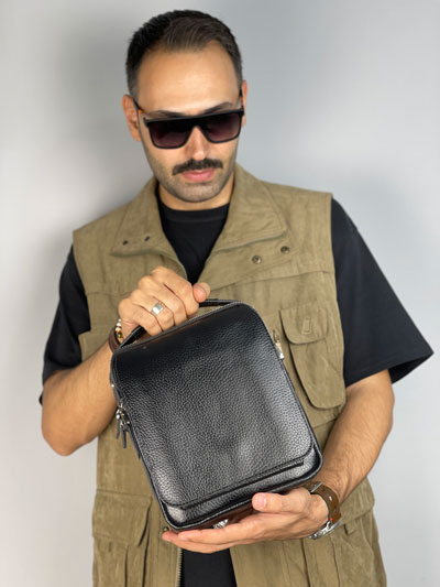کیف دوشی( مدل جنوا دو زیپ دار) 